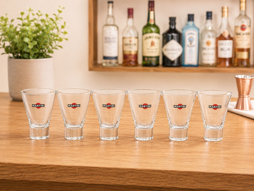 Lot 6 verres martini - 6,