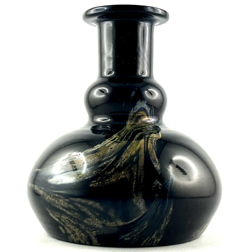Vase noir verre maure - vase,