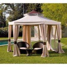 Tonnelle de jardin hexagonale