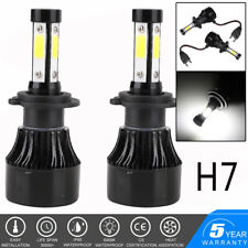 2Pcs H7 LED Voiture Ampoule 400W Feux Phare Lampe Kit HID Xénon Blanc 6000K 