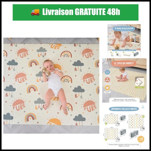 Tapis éveil bébé pliable - d'éveil,