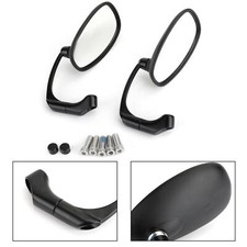 Custom Rétroviseur mirroirs Vintage Cafe Racer Bobber 8/10MM moto scooter Noir