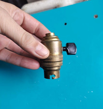 Vintage Ancienne douille Luminaire interrupteur On/OFF Laiton annoté 200 V 2A