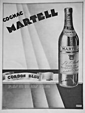 1932 COGNAC MARTELL BLUE CORD PRESS ADVERTISEMENT - ADVERTISING 