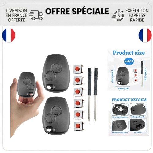 Coque clé renault clio - coque,