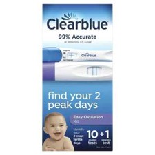 Clearblue Easy Ovulation Kit 10 Tests 1 pregnancy test 12/25