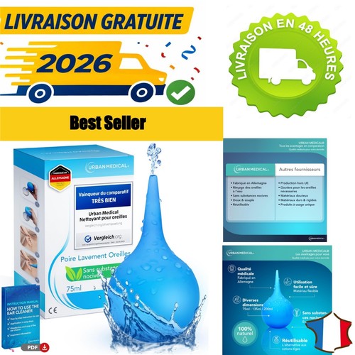 Poire lavement auriculaire - de,