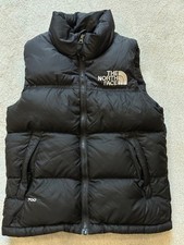 The NORTH FACE NUPTSE VEST GILET 700 DOWN FILL BLACK YOUTH SIZE M