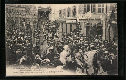 Cpa bourges fete historique - bourges,,