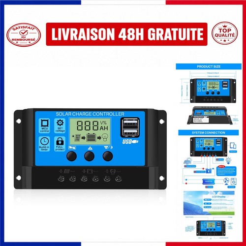 Régulateur solaire 30a 24v - solaire, 12/24v