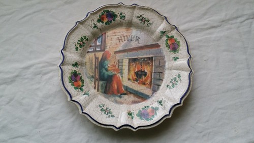 Assiette décorative hiver - assiette,