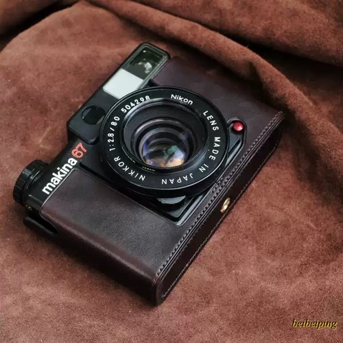 Genuine leather camera case - camera,
