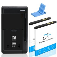 Long Lasting 2x 1250mAh