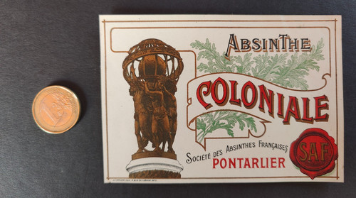 Ancienne rare étiquette - et,