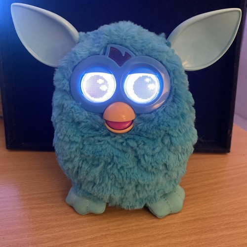 Peluche furby bleu turquoise - peluche,