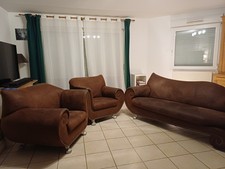 Canapé Méridienne Gaudi BRETZ et 2 fauteuils