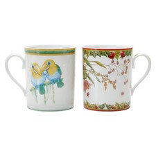 Tasse à thé Hermes Tucan Le Jardin De Pythagore Pythagore 2 invités blanc multic