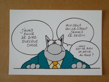 Carte Postale Le CHAT , GELUCK ,(extrait de Le Chat 1999,9999, casterman) , 2000