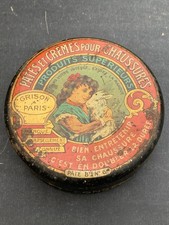 Ancienne Boîte de Cirage GRISON Tôle Lithographiée Litho