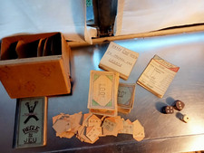 40s Monopoly? games, rules copied and drawn - no board - folk art