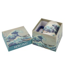 Tasse mug Enesco avec coffret cadeau Katsushika Hokusai (Grande Vague Kanagawa)