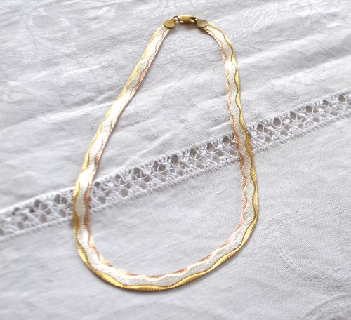 Collier maille miroir - , en