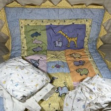 Vintage Carters JOHN LENNON Nursery Crib Quilt Comforter Valance Fitted Sheet X1