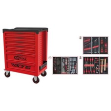 Servante RACING 7 tiroirs équipée de 158 outils