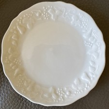 Deshoulieres Philippe White French Porcelain Canape/bread Plate 5 7/8"