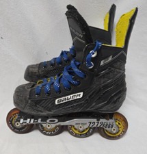 Bauer RS Junior Hi Lo Inline Hockey Skates Roller Blades Youth Size 3/Shoe 4