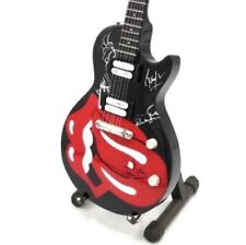 Miniature Guitar For ROLLING STONES JAGGER RICHARDS Memorabilia FREE Stand GIFT