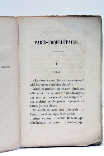 Paris propriétaire par - paris-propriÉtaire, les
