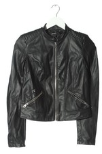 VERO MODA Veste en cuir synthétique Dames Veste T EU 34 noir style décontracté