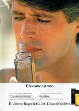  1982 Advertising 0722 Advertising Man is Rare Roger & Gallet Eau Toilette