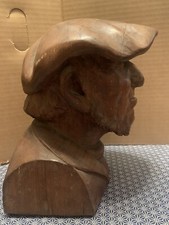Buste Homme Breton En Bois