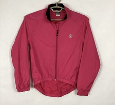 Canari Womens Sz Medium Lightweight Full Zip Cycling Windbreaker Jacket Pink