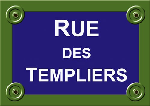 Street plaque des templiers - street,