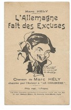 MUSIC SCORE Germany makes excuses (Judaica)