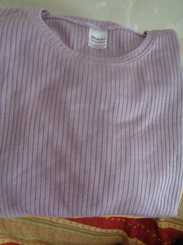 Pull soie damart parme neuf - pull,