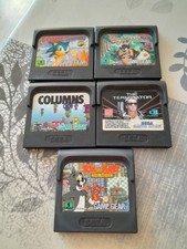 Lot 5 Jeux Sega GAME GEAR  