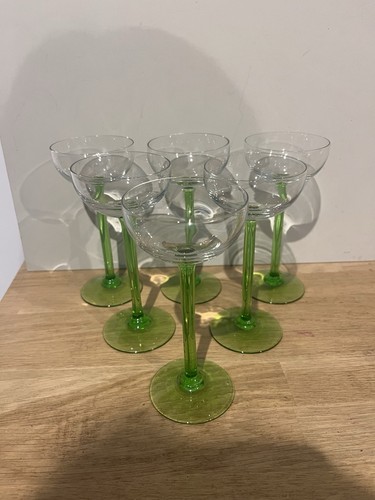Verres pied vert - verres,