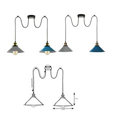 Lustre abat-jour pendentif