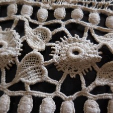 2 Rectangle Handmade Crochet Venice Stitch Art Nouveau France Placemats N3606