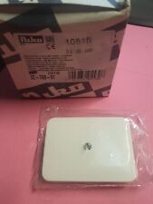 Niko 32-760-01 - Enjoliveur Cache Trou avec sortie de fil NIKO BLANC PR20