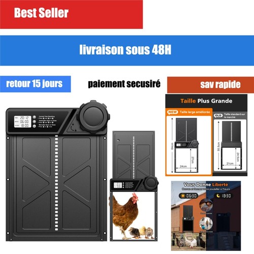Porte automatique poulailler