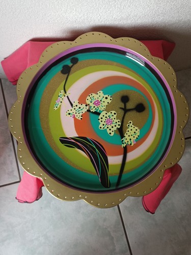 Plateau fleur vintage - fleur,