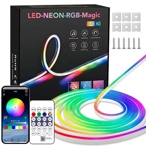 Bande led néon rgb bluetooth - bande,