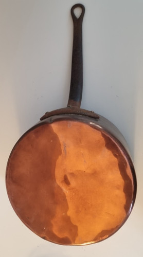 Ancienne poêle cuivre rouge - ancienne,
