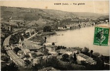 Old postcard Verin - General view FRANCE (915735)