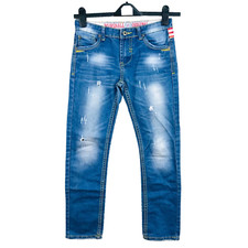 Marshall original jeans 12 taille 38 cm garçon coupe droite bleu 100% coton